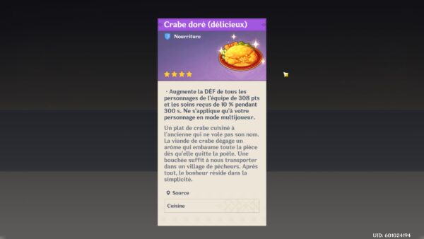 Crabe Doré